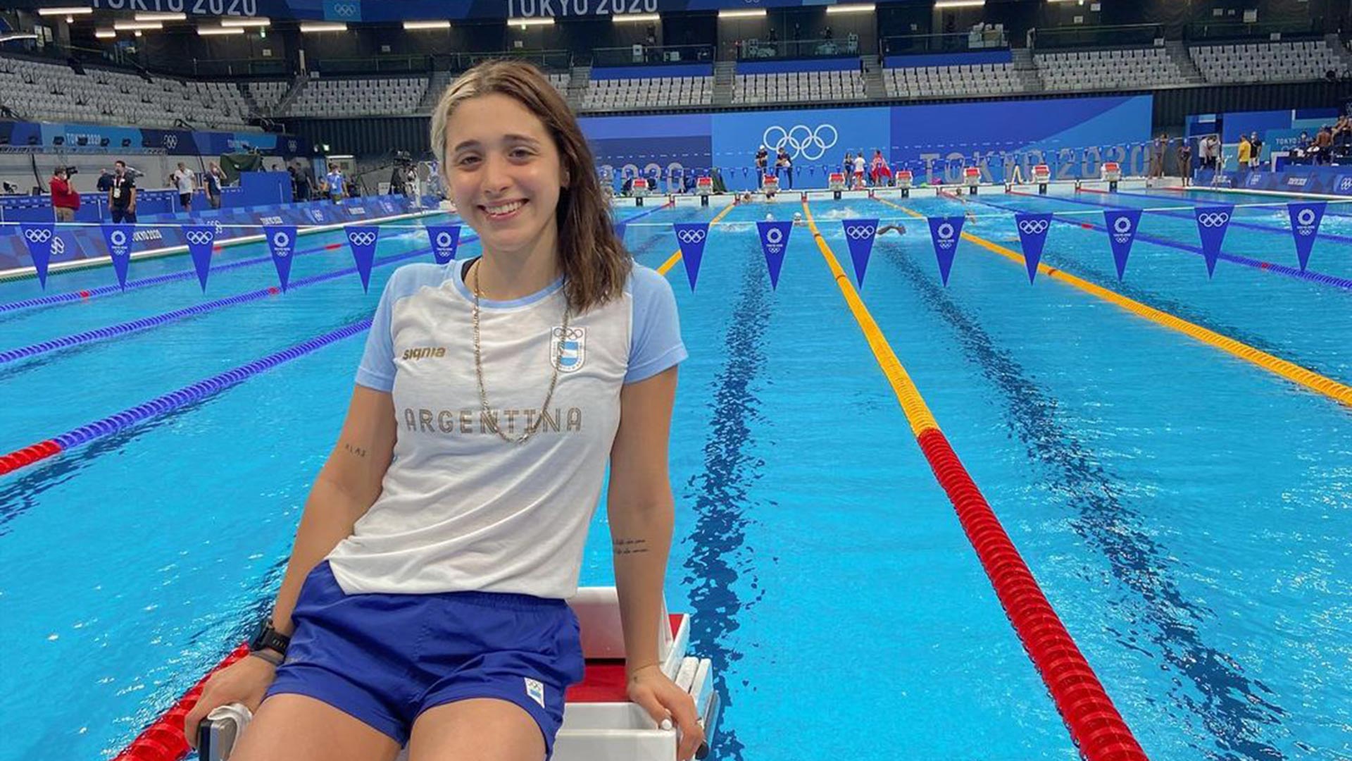 Delfina Pignatiello deja la natación a los 22 años