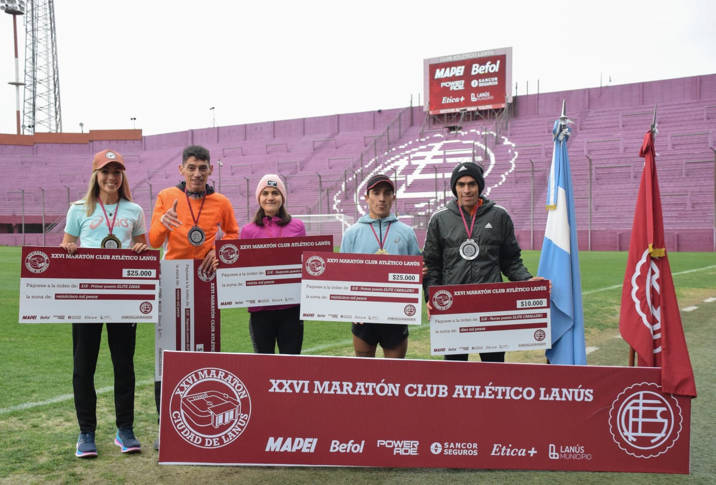 Arbe y Guerrero ganaron los 21k de Lanús