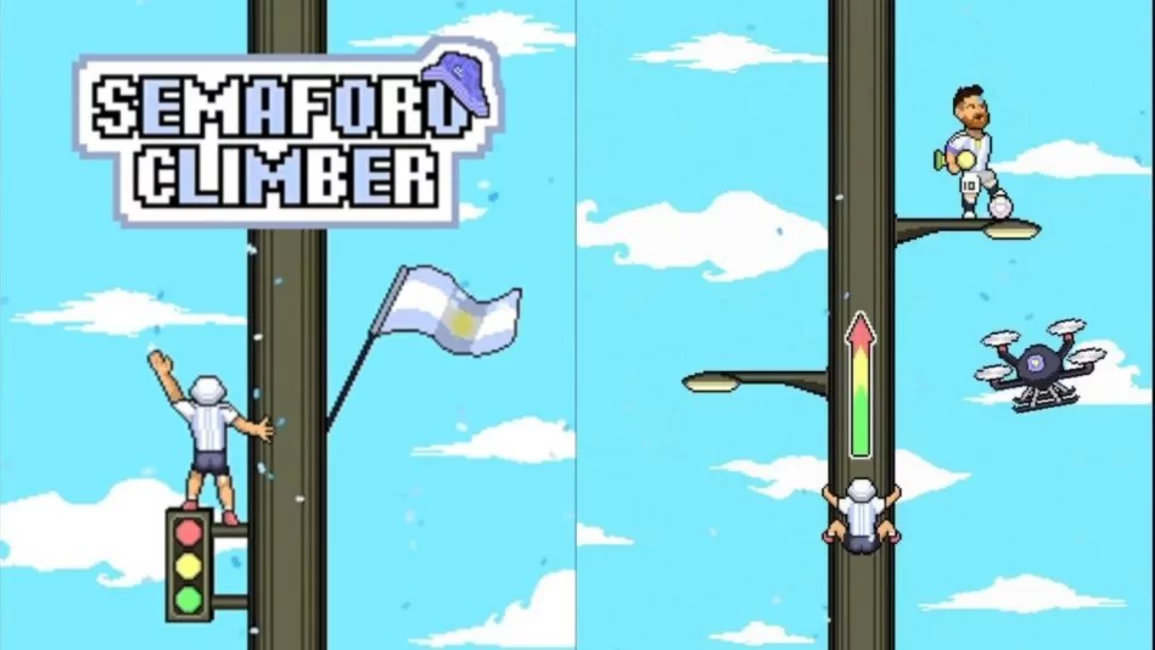 Semáforo climber: El videojuego inspirado en los festejos de la Selección Argentina