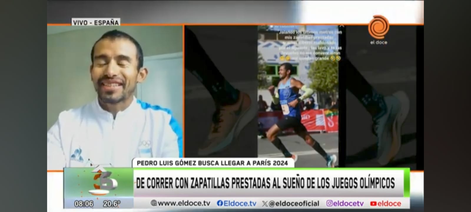 «Tucu» Gómez: En Sevilla corrí con zapatillas prestadas