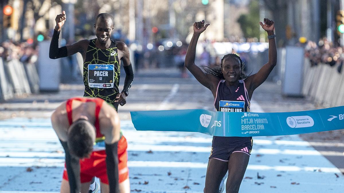 Mitja Marató Barcelona 2024: Triunfos de Kandie y Jepkosgei