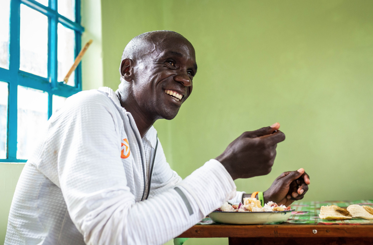 Porridge de avena, el plato favorito de Kipchoge