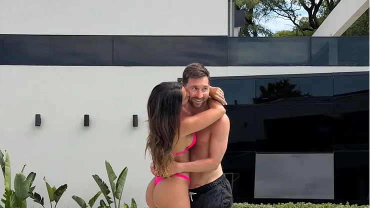 La foto de Antonela Roccuzzo y Lionel Messi rompen récord en Instagram