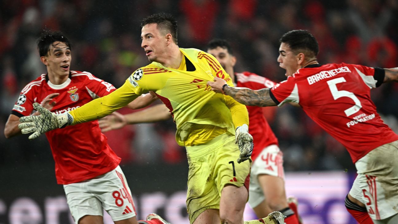 Increíble: el arquero de Benfica hizo un gol en el último minuto para clasificar