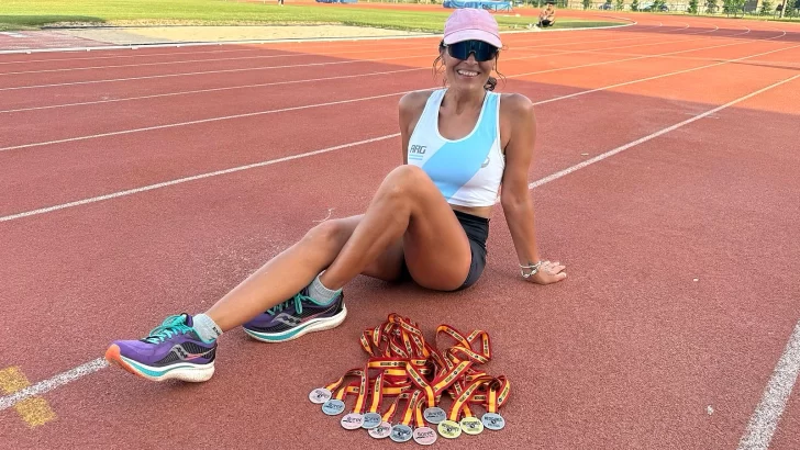 Atletismo Máster: Adriana Quiroga comienza su año compitiendo en Abu Dabi