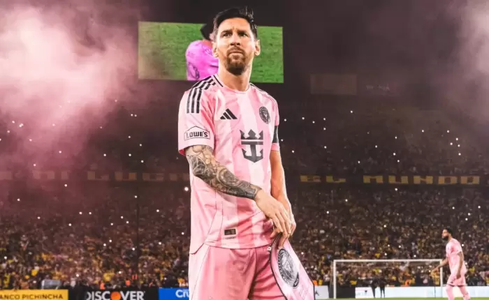 Con un golazo y una asistencia de Messi, Inter Miami empató con Barcelona de Guayaquil