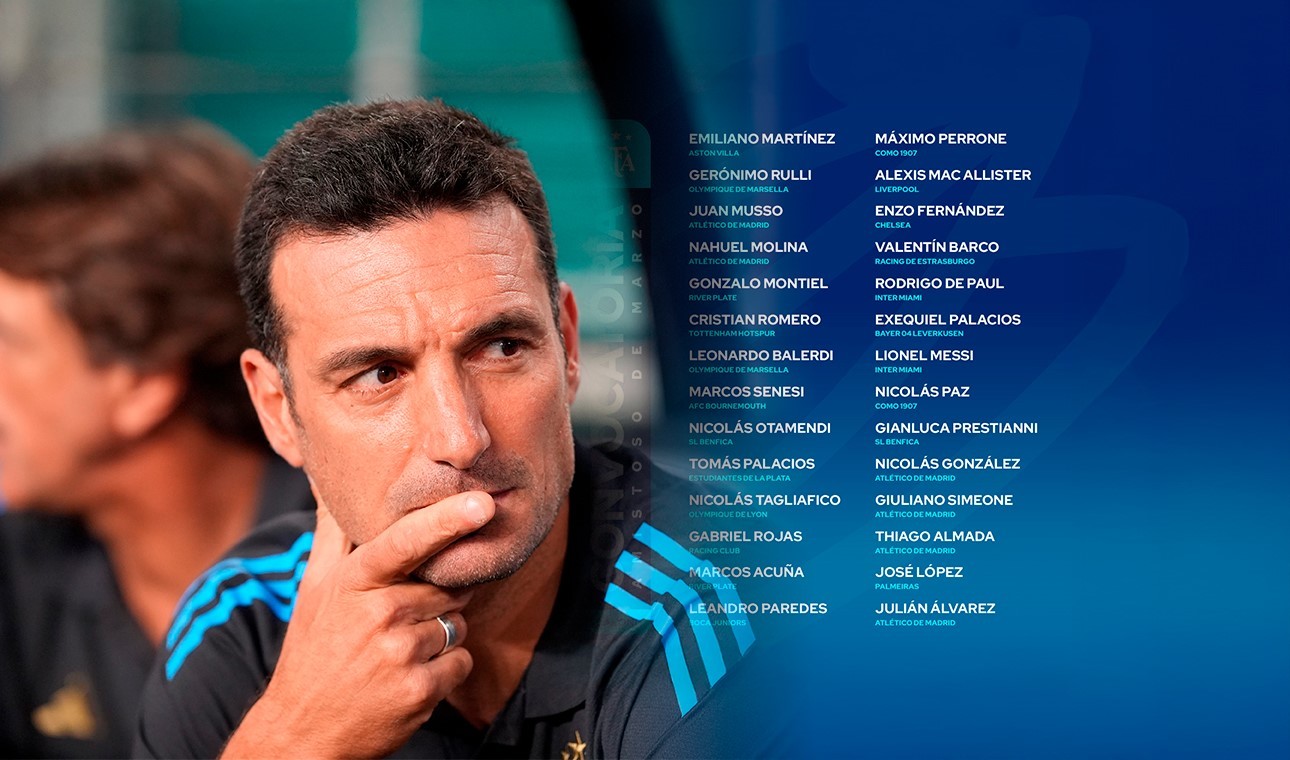 Con Messi y dos bombas del fútbol local, la lista de la Selección para despedirse antes del Mundial