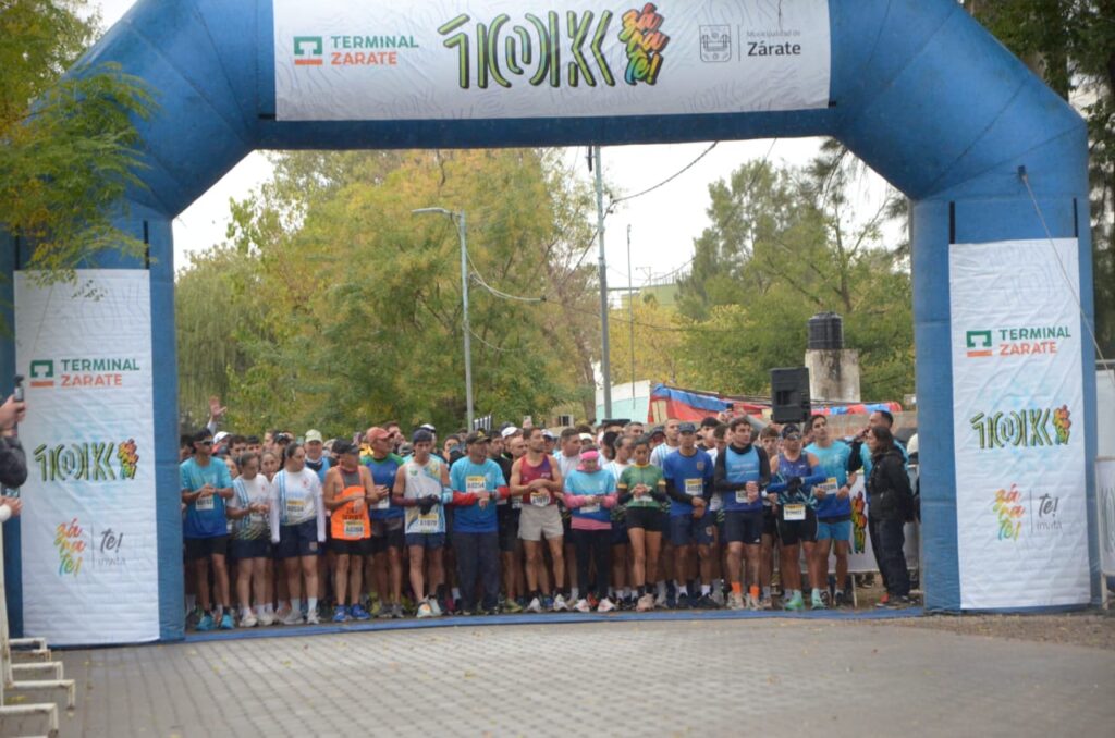 10k Zárate: Gran convocatoria y triunfos de Mourin y Hernández