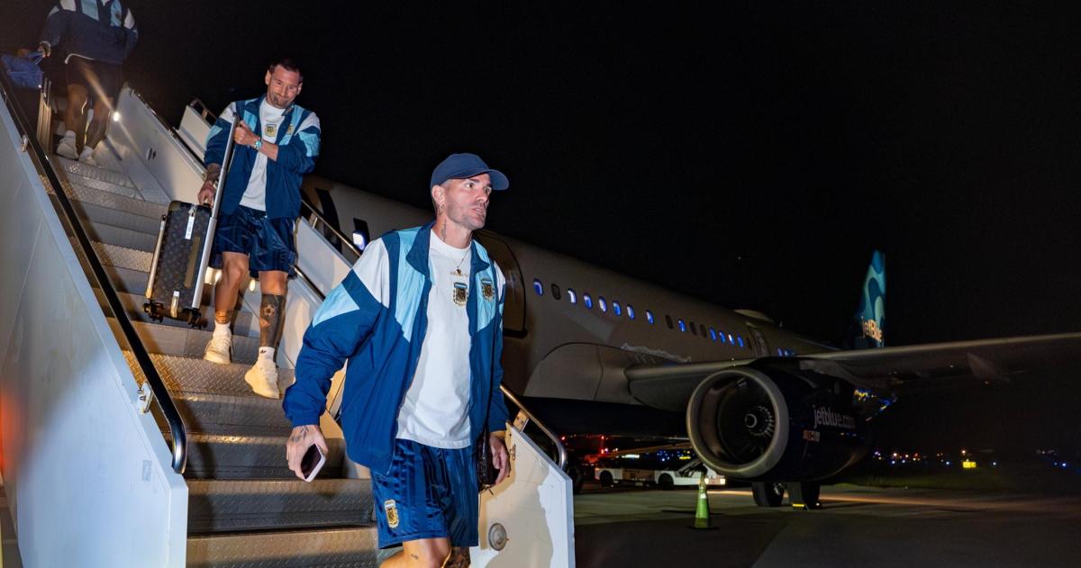 La Selección argentina llegó a Miami
