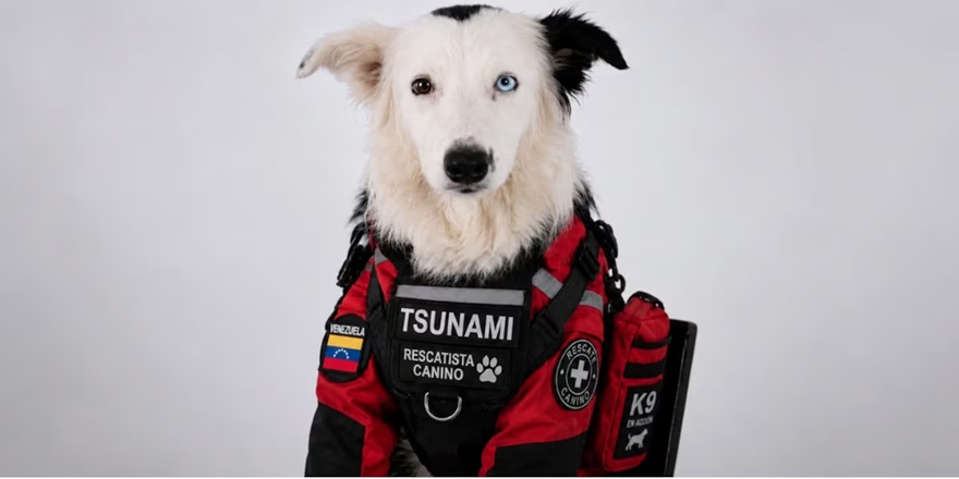 El perro Tsunami rescató a 300 personas entre los escombros por los terremotos en Venezuela