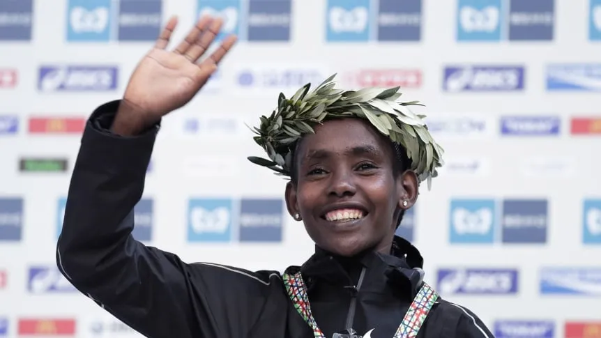 La etíope Ruti Aga, ganadora del maratón de Tokio en 2019, suspendida seis años